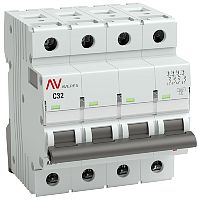 Выключатель автоматический EKF Averes AV-6 4п 32А C 6кА картинка